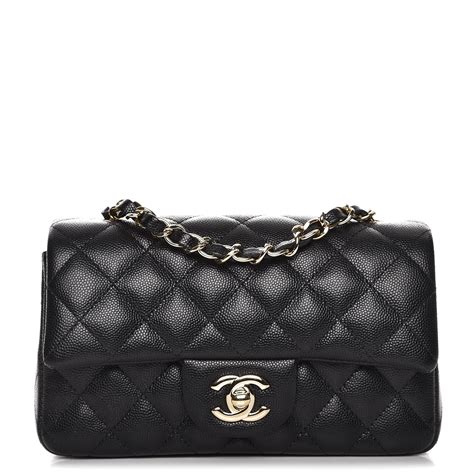 chanel mini rectangular caviar discontinued|CHANEL Caviar Quilted Mini Rectangular Flap Black.